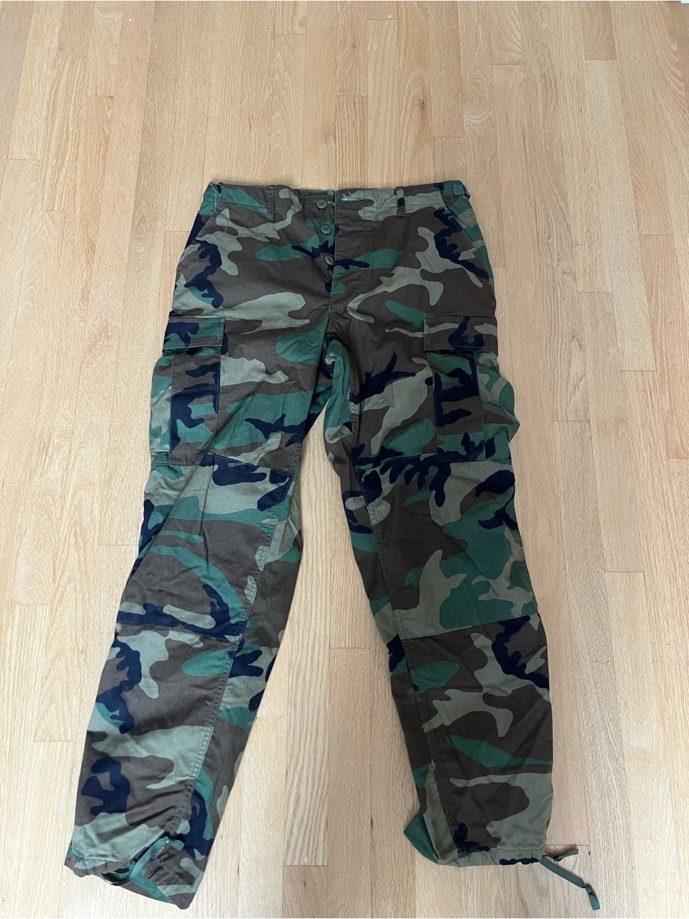 Camo Cargo Pants - Green Woodland